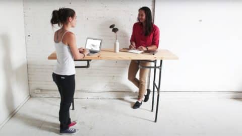 How to Make a DIY Standing Desk | DIY Joy Projects and Crafts Ideas