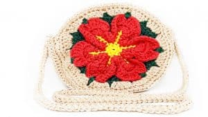 DIY Easy Crochet Flower Handbag