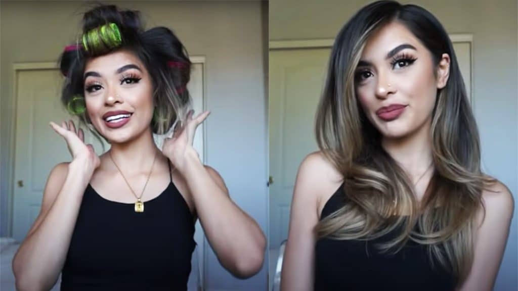 how to get a blowout hairstyle with rollers