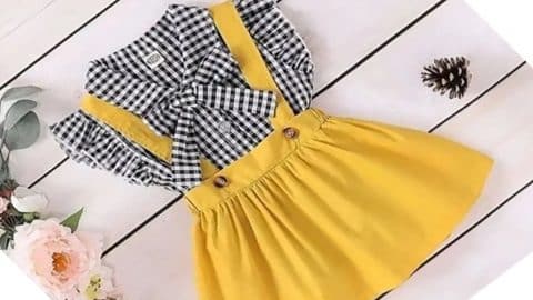 Very Easy and Beautiful Frock Making in Just 10 Minute | DIY Joy Projects and Crafts Ideas