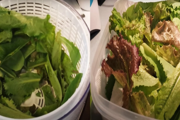 secret to leafy greens staying crispy