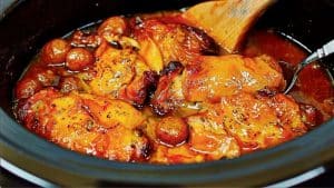 Crockpot Honey Garlic Chicken & Potatoes Recipe
