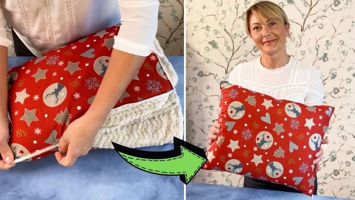 Diy 2024 pillow blanket