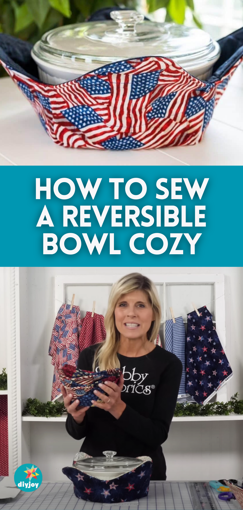 DIY Reversible Bowl Cozy Sewing Tutorial