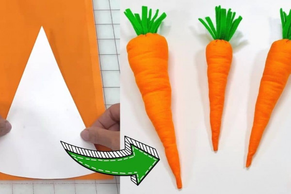 Easy DIY Fabric Carrots Sewing Tutorial