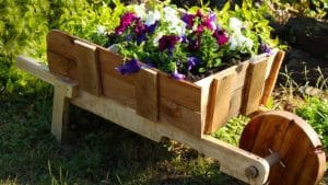 Easy DIY Rustic Wheelbarrow Planter Tutorial