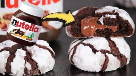 Easy Nutella Crinkle Cookies Recipe | DIY Joy Projects and Crafts Ideas