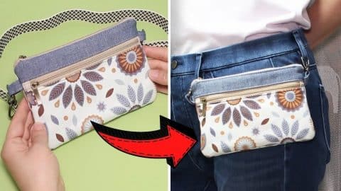 How To Sew A DIY Belt Bag Pouch | DIY Joy Projects and Crafts Ideas