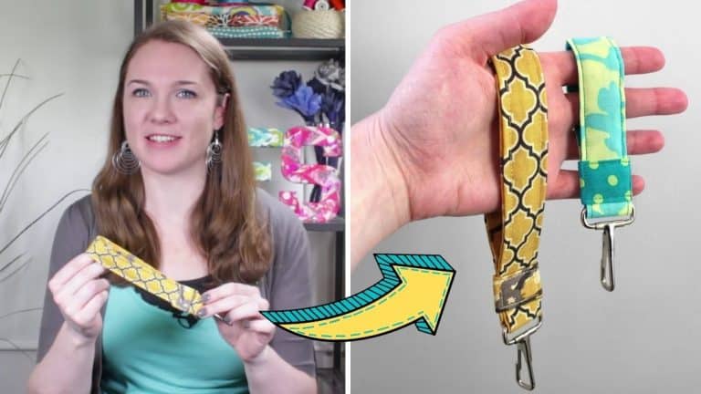 How To Sew A DIY Fabric Key Fob - DIY Joy