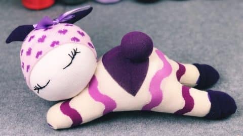 How To Sew A Sleeping Doll Using Socks | DIY Joy Projects and Crafts Ideas