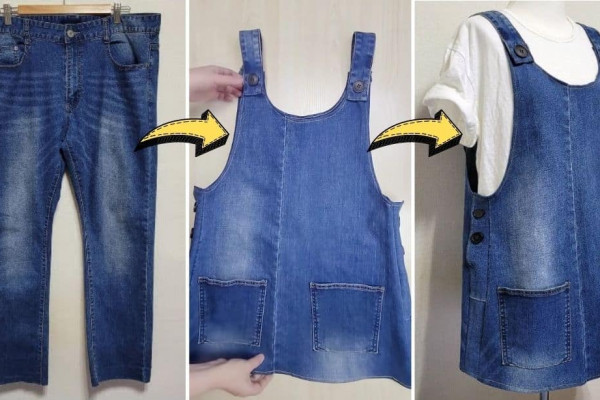 How To Upcycle Old Jeans Into Dress Apron
