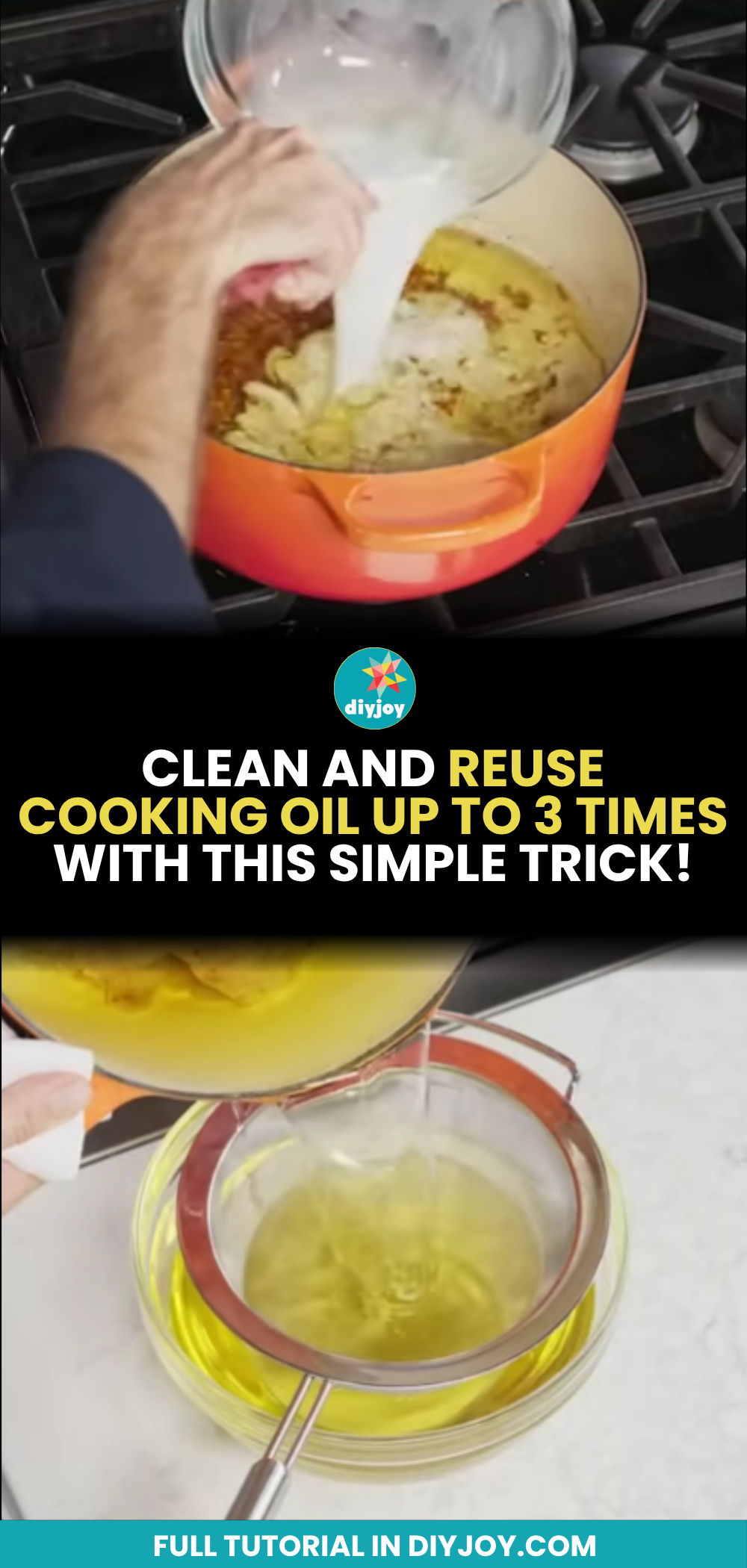 How to Reuse Frying Oil For Up To 3 Times