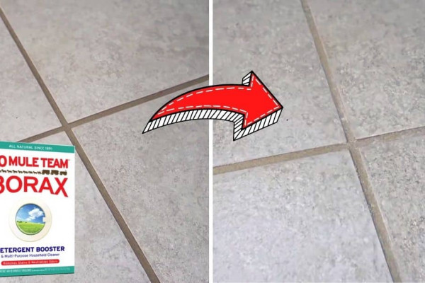Inexpensive DIY Grout Cleaning Hack