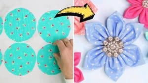 Quick and Easy Fabric Flowers Tutorial