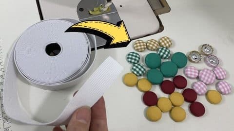 The Easiest Way To Make Fabric Buttons | DIY Joy Projects and Crafts Ideas