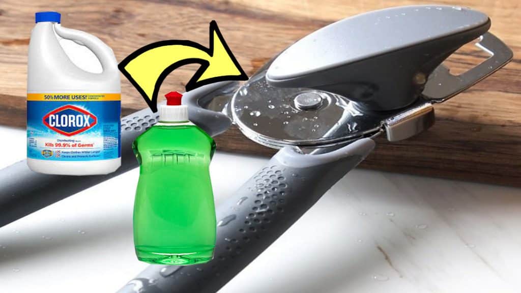 how to clean and disinfect can opener
