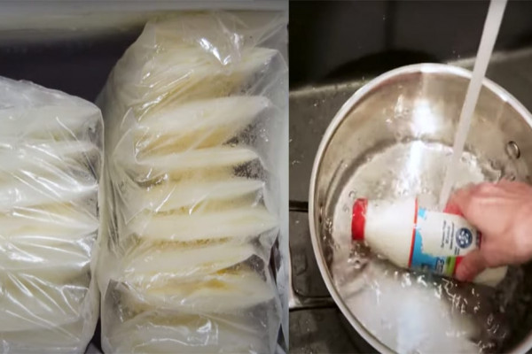 how to freeze milk and thaw out tutorial