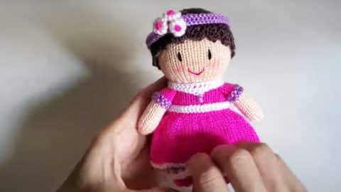 How to Make a DIY Knitting Doll | DIY Joy Projects and Crafts Ideas