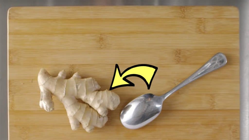 how to peel ginger with spoon hack