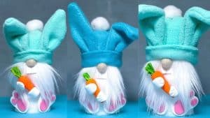 DIY Easter Bunny Gnome Treat Container Tutorial