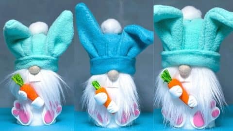 DIY Easter Bunny Gnome Treat Container Tutorial | DIY Joy Projects and Crafts Ideas