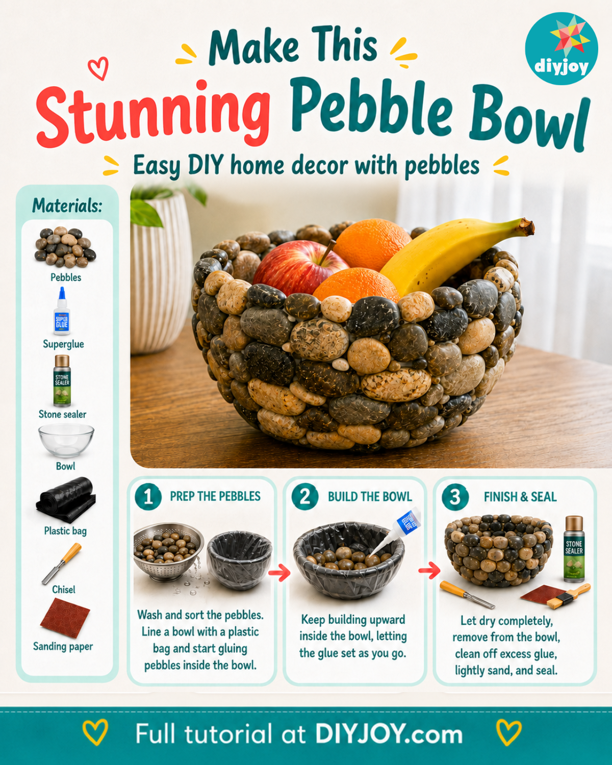 DIY Pebble Bowl