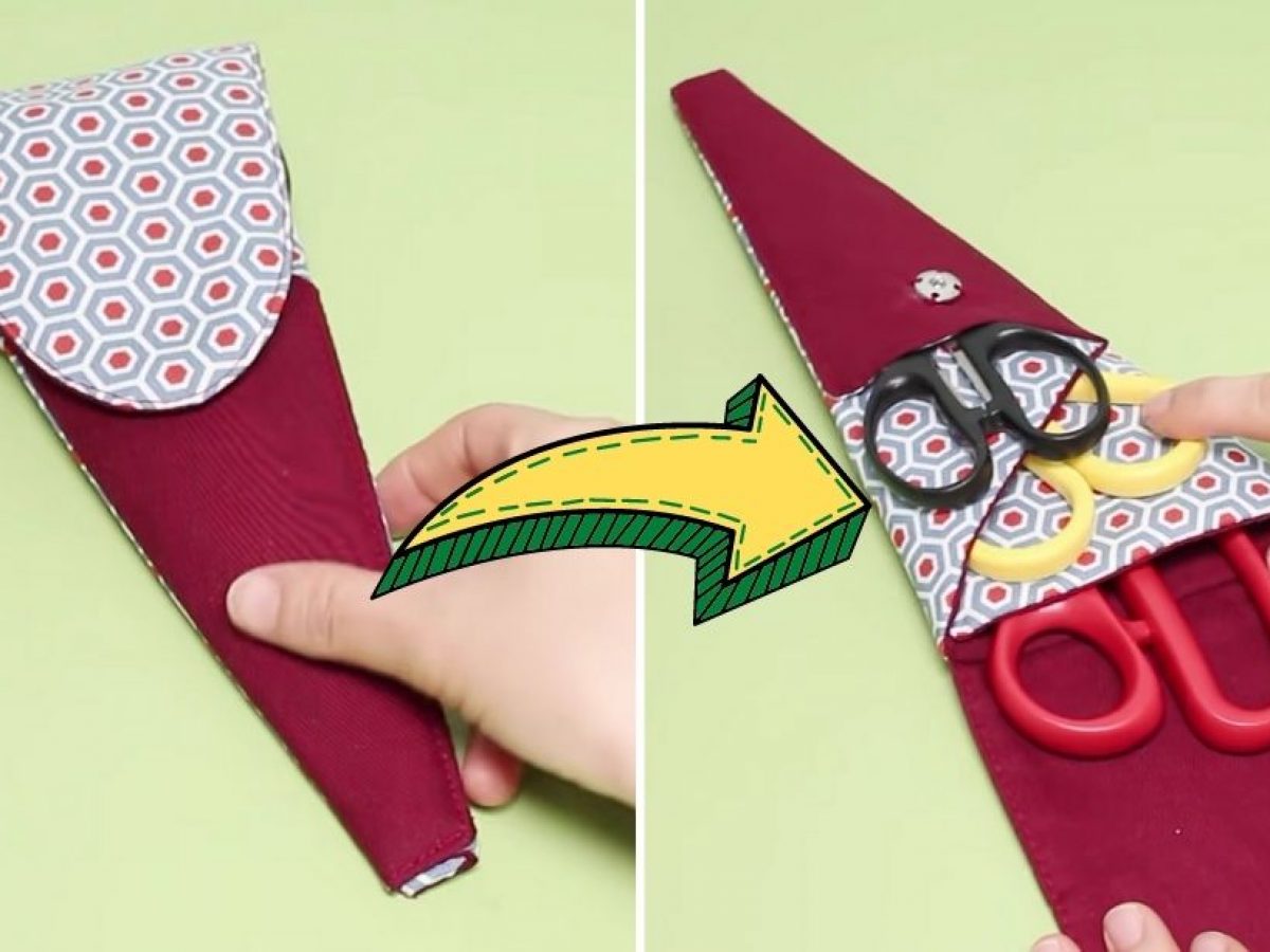 EASY🔥🔥🔥DIY Scissors Case, Scissors Pouch Pattern, How to Make a Scissor  Holder