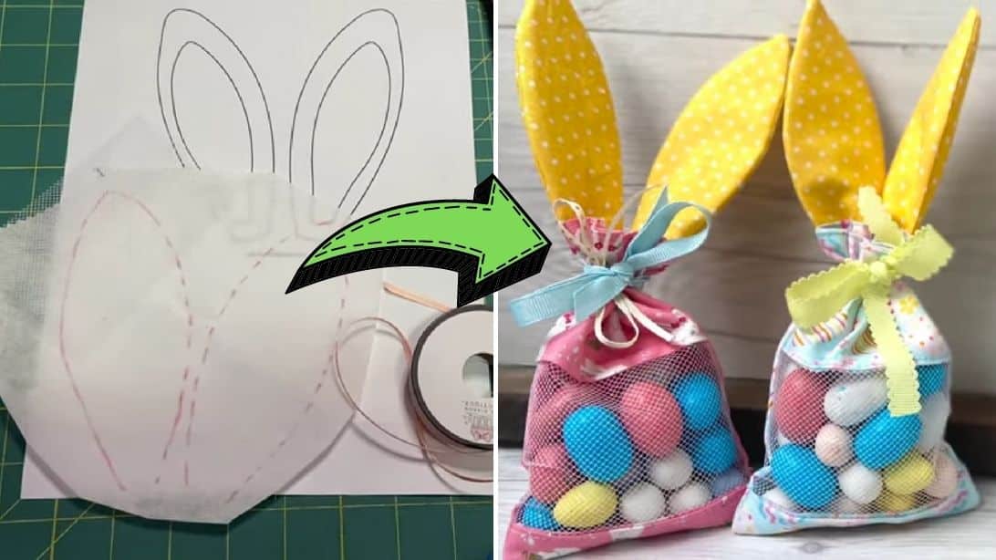 Easy Bunny Treat Bag Sewing Tutorial | DIY Joy Projects and Crafts Ideas