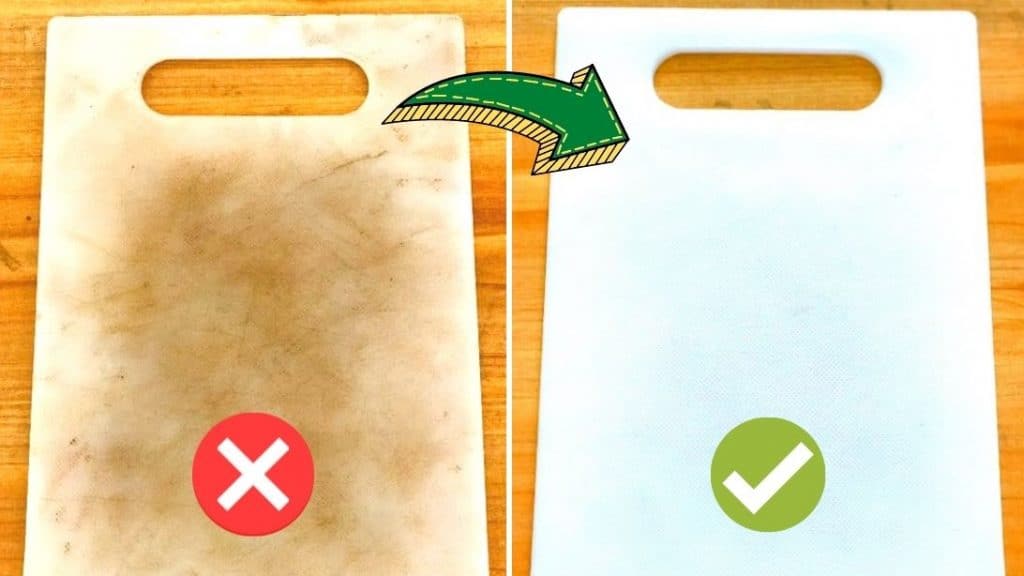 Easy & Cheap Plastic Chopping Board Cleaning Hack