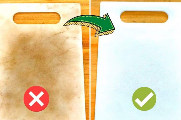 Easy & Cheap Plastic Chopping Board Cleaning Hack