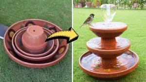 Easy DIY Clay Saucer Fountain Tutorial