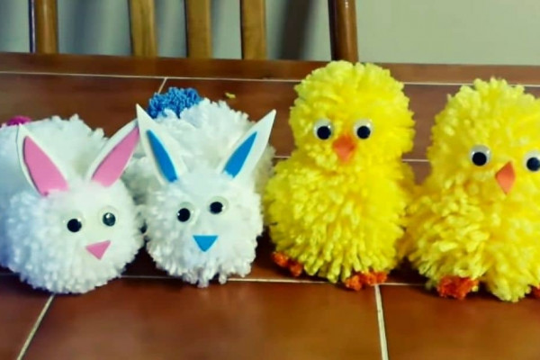 Easy DIY Yarn Chick & Bunny Tutorial