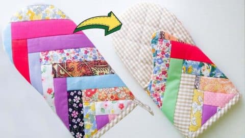 Easy Oven Mitt Using Scrap Fabrics Sewing Tutorial | DIY Joy Projects and Crafts Ideas