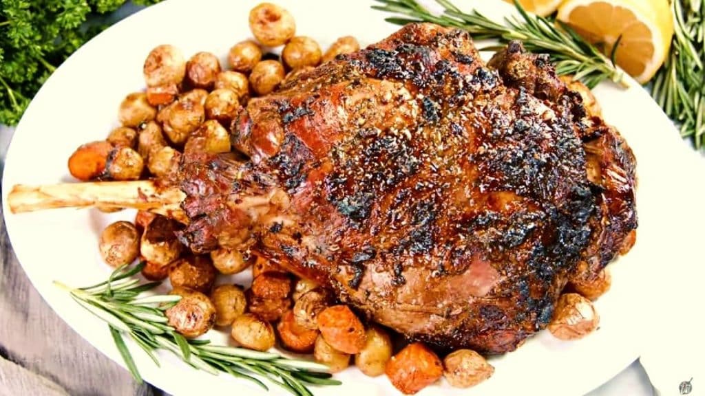 Easy Roasted Lamb Leg Recipe