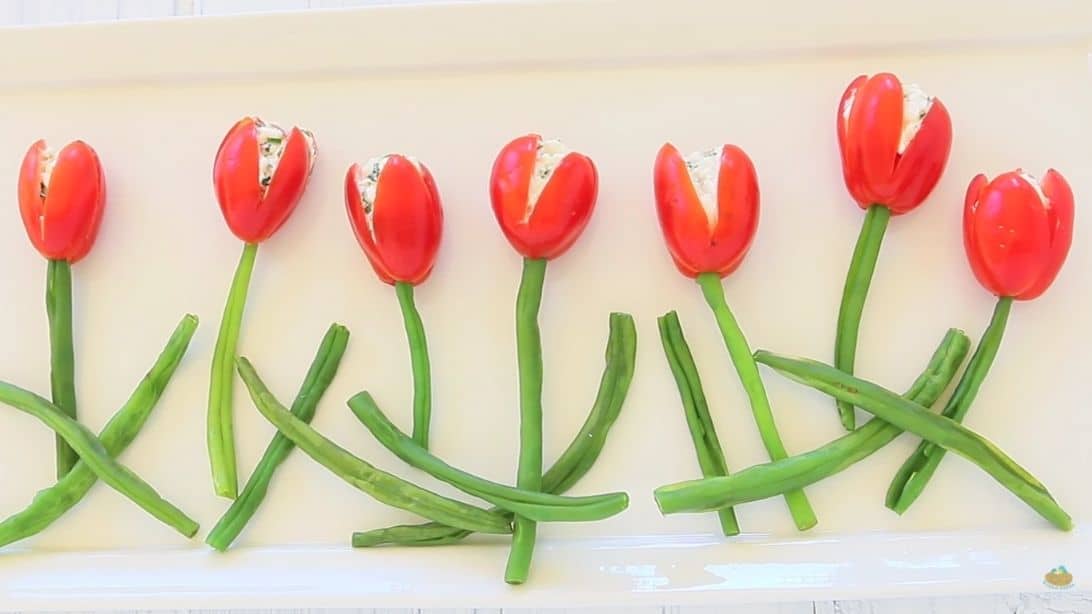 Easy To Make Cherry Tomato Tulips | DIY Joy Projects and Crafts Ideas