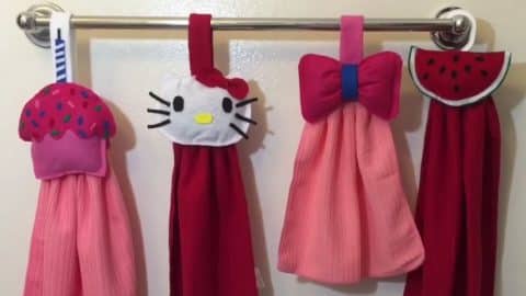 Easy To Make Cute DIY Kitchen Hand Towel | DIY Joy Projects and Crafts Ideas