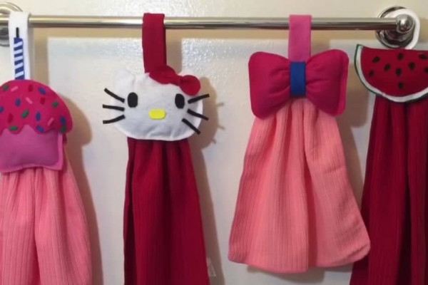 Easy To Make Cute DIY Kitchen Hand Towel
