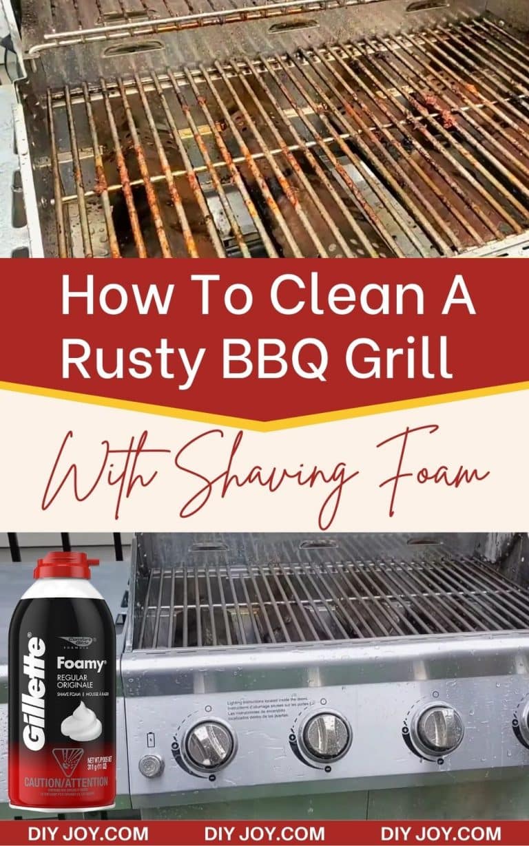How To Clean A Rusty BBQ Grill With Shaving Foam