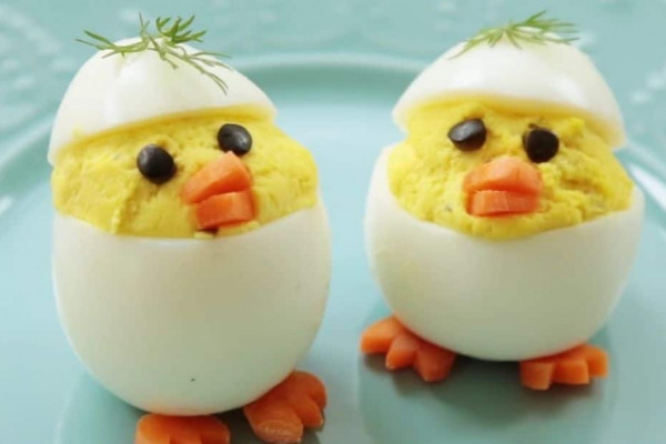 How To Make Easter Chick Deviled Eggs