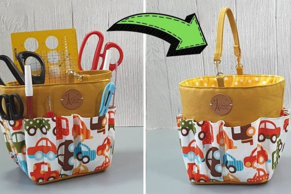 How To Sew A Craft Caddy or Storage Bag