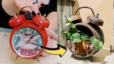 How To Transform Clock Into A Planter | DIY Joy Projects and Crafts Ideas