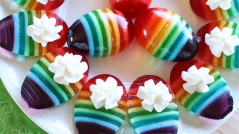 Rainbow Jell-O Deviled Eggs Recipe | DIY Joy Projects and Crafts Ideas