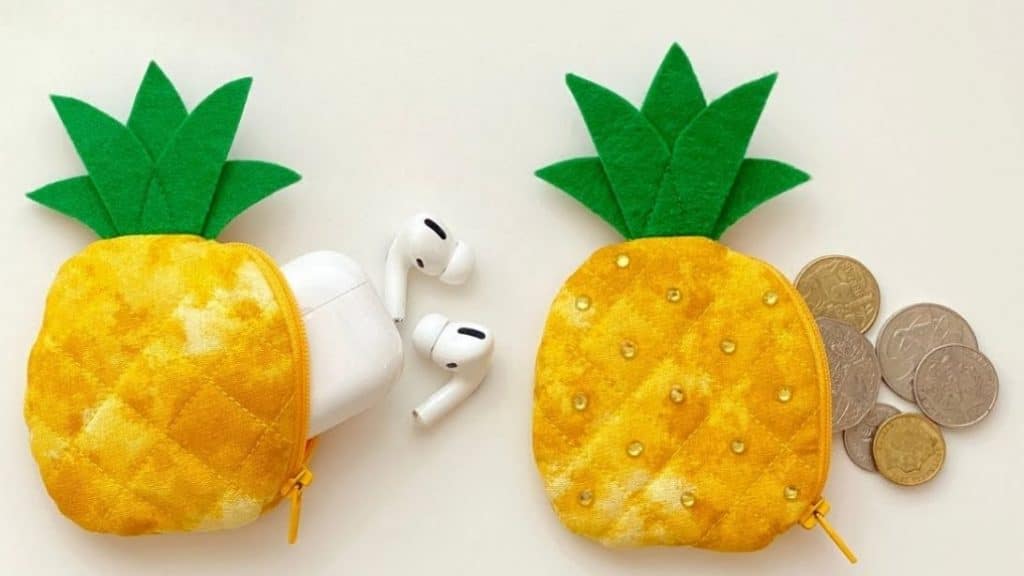 Small Pineapple Pouch Sewing Tutorial