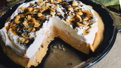 6-Ingredient Oreo Peanut Butter Cream Pie Recipe | DIY Joy Projects and Crafts Ideas