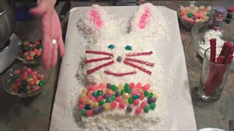 Super Easy Whimsical Bunny Cake Tutorial | DIY Joy Projects and Crafts Ideas