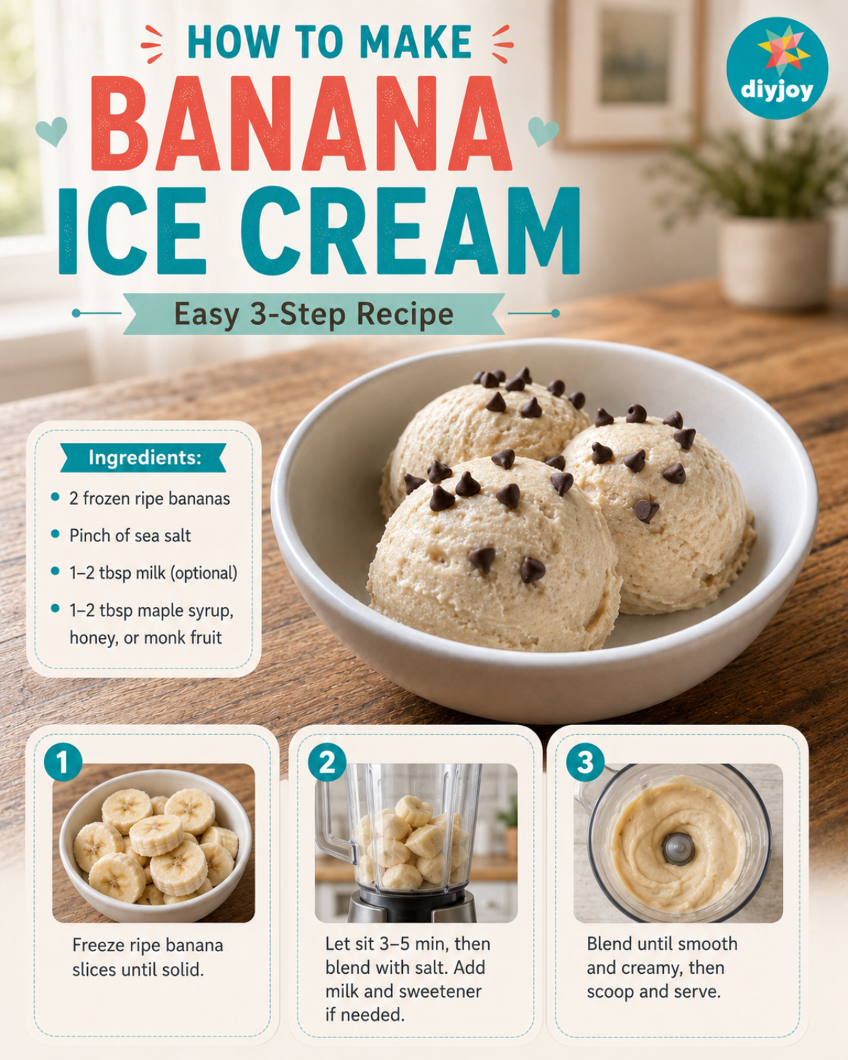 Banana Ice Cream Recipe