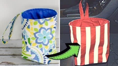 Cubit Refillable Car Trash Bag - Hanging Trash Can Bin, Water-Resistant  Fabric | eBay