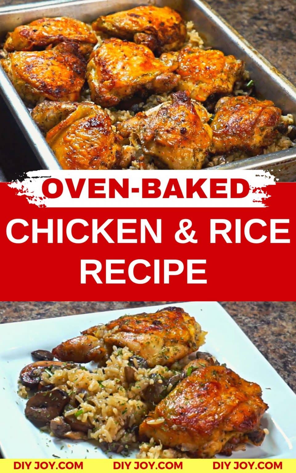 Ray Mack's Best Oven Baked Chicken And Rice Recipe Best Oven Baked Chicken and Rice Recipe - DIY Joy