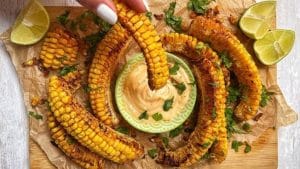 Easy Air-Fried Corn Ribs Recipe