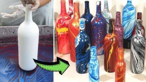 Easy Bottle Hydro Dipping Technique Tutorial | DIY Joy Projects and Crafts Ideas